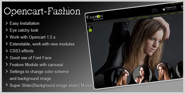 FASHION THEME FOR OPENCART 1.5