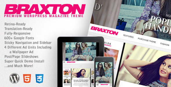 BRAXTON V2.7 - THEMEFOREST PREMIUM WORDPRESS MAGAZINE THEME
