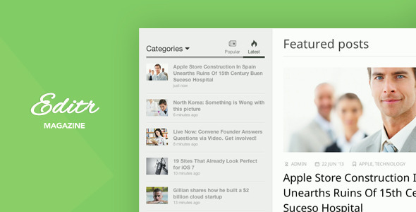 EDITR V1.1.0 - BLOG/MAGAZINE WORDPRESS THEME