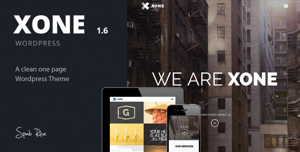 XONE V1.6 - CLEAN ONE PAGE WORDPRESS THEME