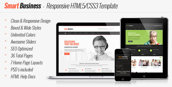 Smart Business - Themeforest Responsive HTML5 Template