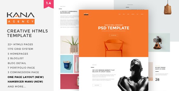 Kana v1.5 – Responsive Creative Agency HTML5 Template