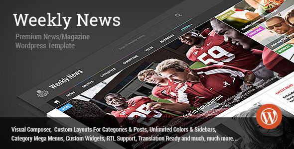 WEEKLY NEWS V2.3.6.1 - WORDPRESS NEWS/MAGAZINE THEME