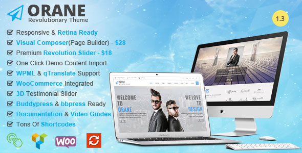 ORANE V1.3 - AN EVOLUTIONARY WORDPRESS THEME