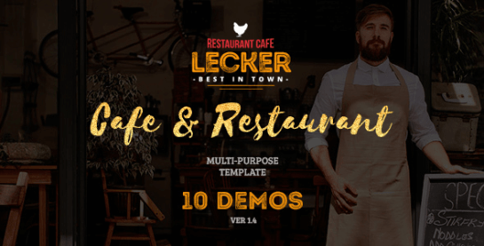 Lecker Restaurant v1.3 – Cafe & Restaurant HTML5 Template
