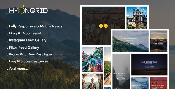 Lemon Grid v1.3 – Responsive & Drag-drop Add-on VC WP Plugin