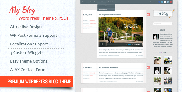 MY BLOG THEMEFOREST WORDPRESS THEME