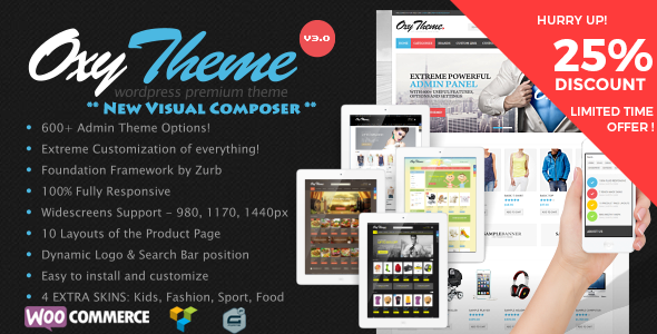 OXY V3.0 - MULTI-PURPOSE RESPONSIVE WOOCOMMERCE THEME