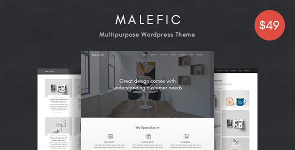 Malefic v1.0 – Responsive Multipurpose WordPress Theme