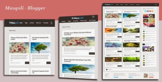 Masqoli v1.4 – Responsive Modern Blogger Template