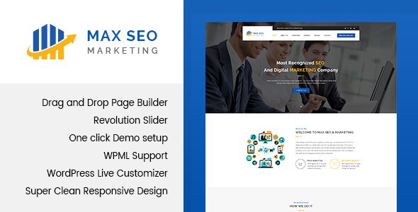 Max Seo v1.1 – Responsive Seo & Marketing WordPress Theme