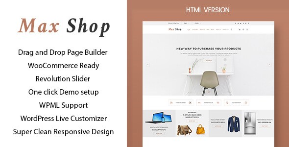Max Shop v1.0 – Responsive WooCommerce WordPress Theme