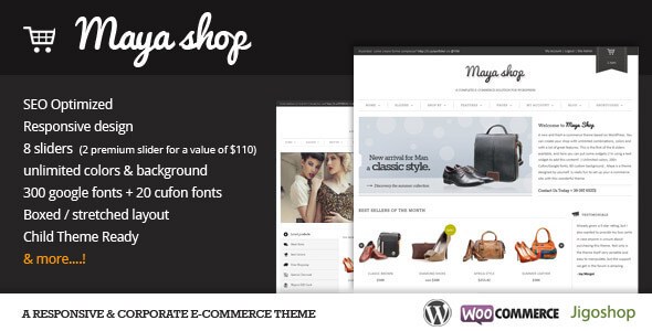 MayaShop v3.1.0 – A WP Flexible Responsive e-Commerce Theme