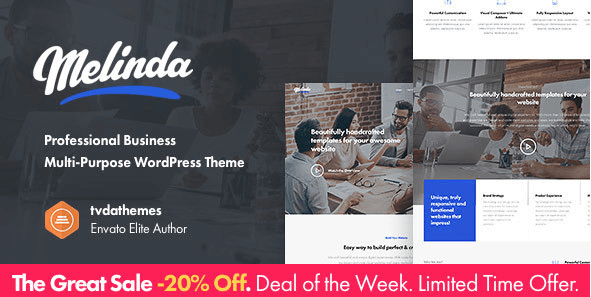Melinda v1.1.1 – Professional Business Multi-Purpose WordPress Theme
