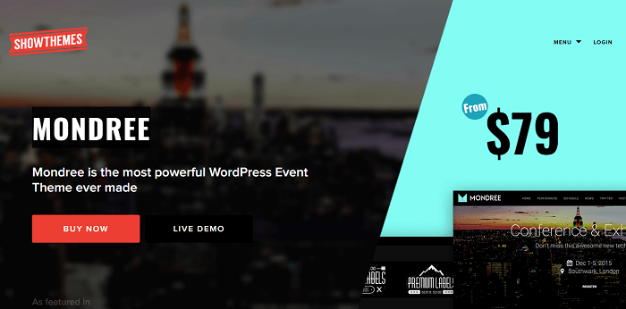 Mondree v1.0.16 – All In One Event Management WordPress Theme