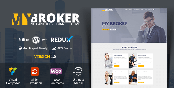 My Broker – Business and Finance WordPress Theme