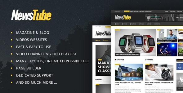 NewsTube v1.5.1.4 – Magazine Blog & Video WordPress Theme