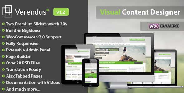 VERENDUS - THEMEFOREST CORPORATE MULTI-PURPOSE WORDPRESS THEME