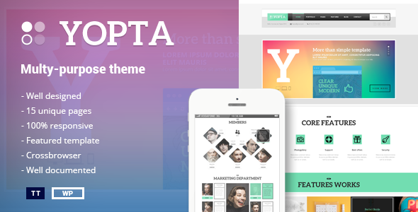 YOPTA V1.3 - MULTI-PURPOSE WORDPRESS THEME