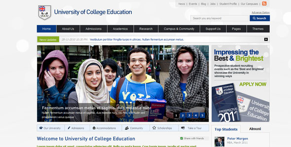 College Education - Themeforest Premium HTML Theme