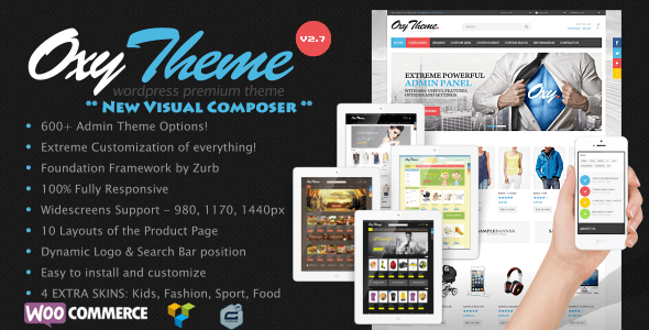 OXY v2.7 – Multi-Purpose WooCommerce WP Theme