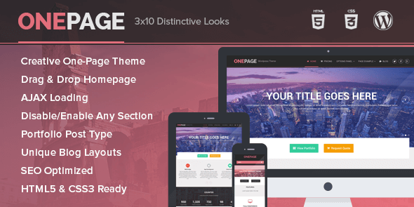 OnePage v1.1.21 – Portfolio & Single Page WordPress Business Theme