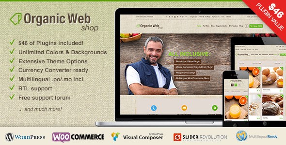 Organic Web Shop v2.3 – A Responsive WooCommerce Theme