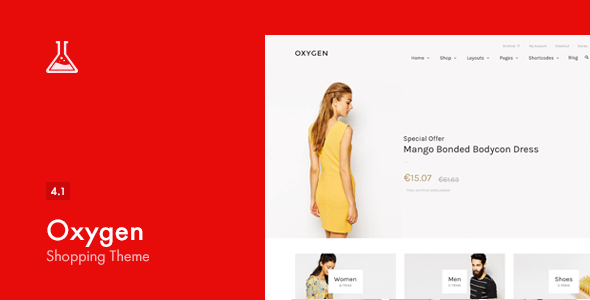 Oxygen v4.1 – Responsive WooCommerce WordPress Theme