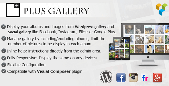 Plus Gallery v3.0.4 – A Responsive Photo WP Gallery and Social