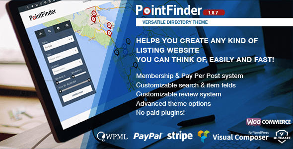 Point Finder v1.8.7.3 – Responsive Directory WordPress Theme