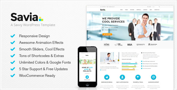SAVIA - RESPONSIVE MULTI-PURPOSE WORDPRESS THEME