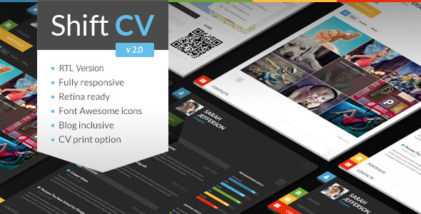 SHIFTCV V2.3 - BLOG \ RESUME \ PORTFOLIO \ WORDPRESS