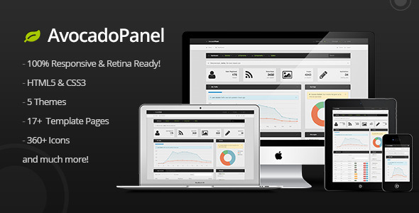AvocadoPanel - Themeforest Responsive Admin Template