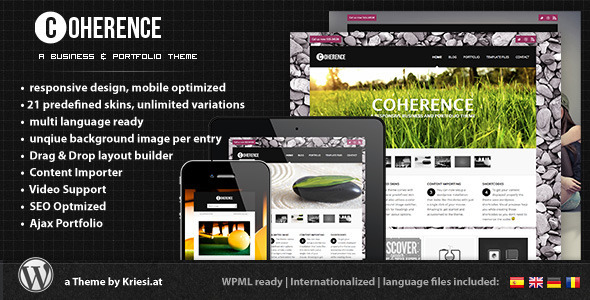 COHERENCE RESPONSIVE BUSINESS & PORTFOLIO THEMEFOREST WP