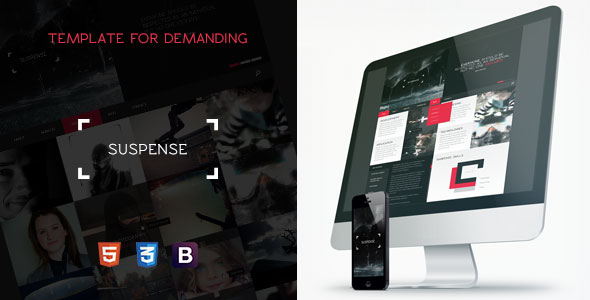 SUSPENSE - Themeforest Responsive HTML Template