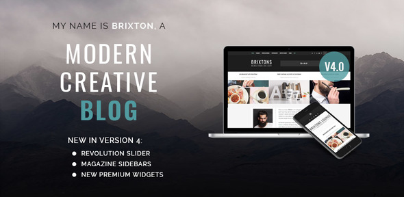 Brixton v4.0.4 - WordPress Blog Theme