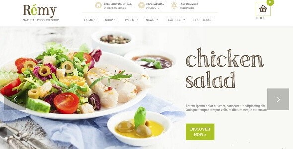Remy v1.0.6 – A Responsive Food & Restaurant WordPress Theme