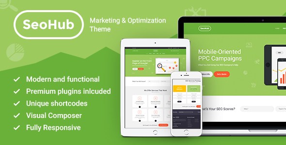 SEOHub v1.5 – Responsive SEO & Marketing WordPress Theme
