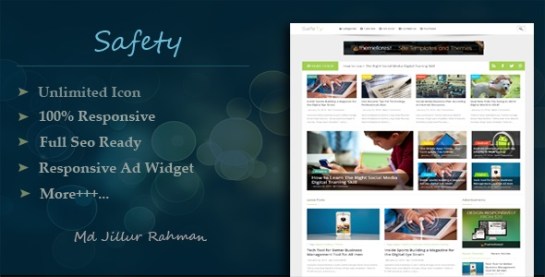 Download – Safety v1.2 – Responsive MultiPurpose Blogger Template
