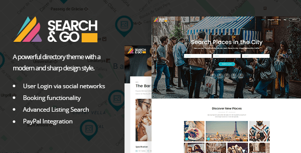 Search & Go v1.5 – Modern & Smart Directory WordPress Theme