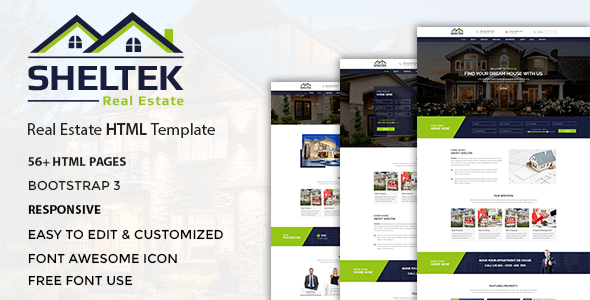 Sheltek v1.0 – Real Estate Responsive HTML Template