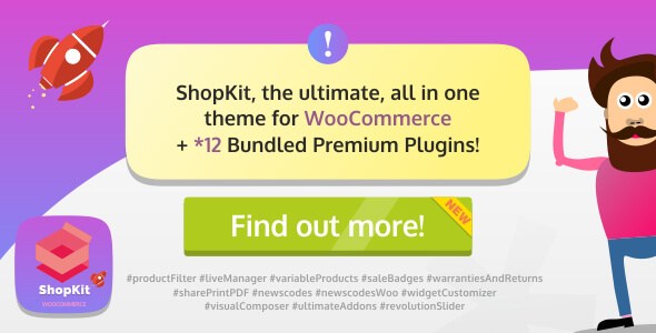 ShopKit v1.2.3 – The Ultimate All In One Theme for WooCommerce