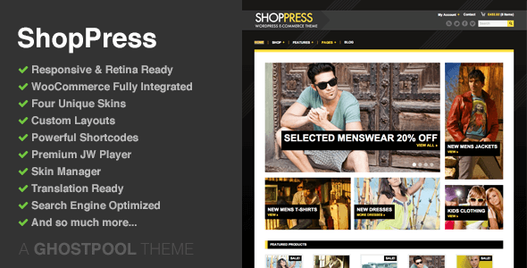 ShopPress v2.9.1 – Responsive WordPress WooCommerce Theme