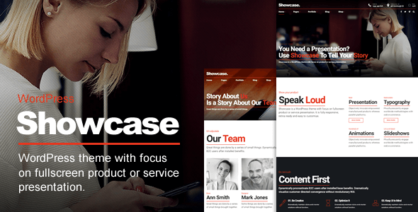 Showcase v1.0.7 – Responsive Fullscreen Slides WordPress Theme