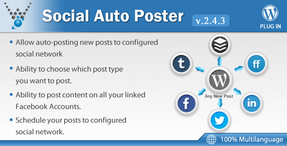 Social Auto Poster v2.4.2 – WordPress Social Auto-Posting Plugin