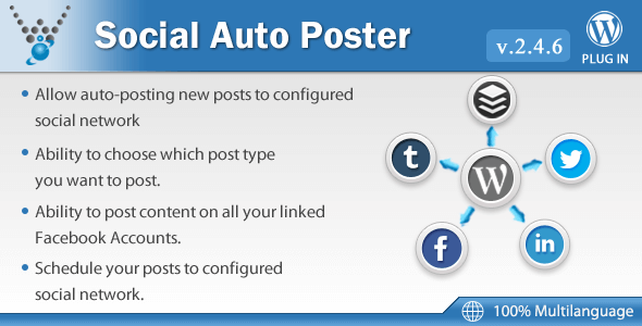 Social Auto Poster v2.4.6 – WordPress Social Auto-Posting Plugin