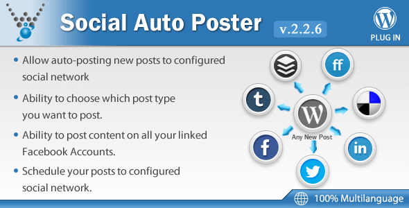 Social Auto Poster v2.2.6 – Premium WordPress Plugin
