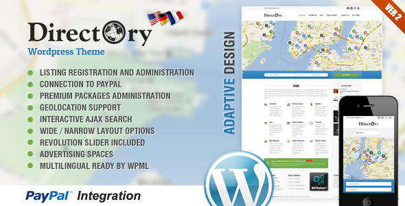 DIRECTORY THEMEFOREST PORTAL WORDPRESS THEME