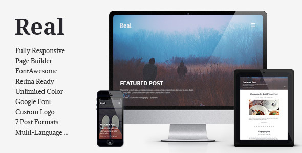 REAL V1.3.1 - RESPONSIVE BLOG WORDPRESS THEME