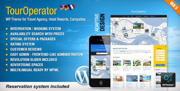 Tour Operator v3.15 – WP theme with Reservation System